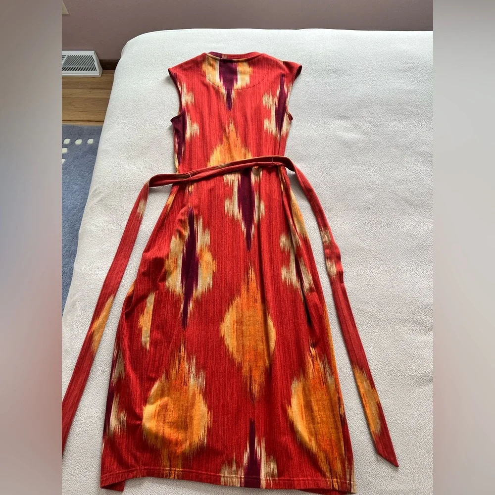 Lauren Ralph Lauren  Geo-Print Belted Jersey Tee Dress - Picture 3 of 8